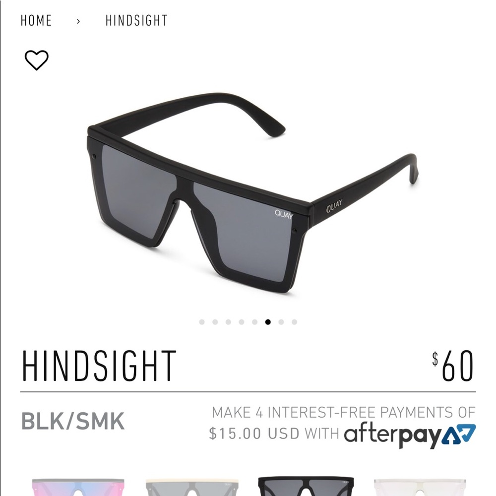 Brand new HINDSIGHT Quay glasses in black